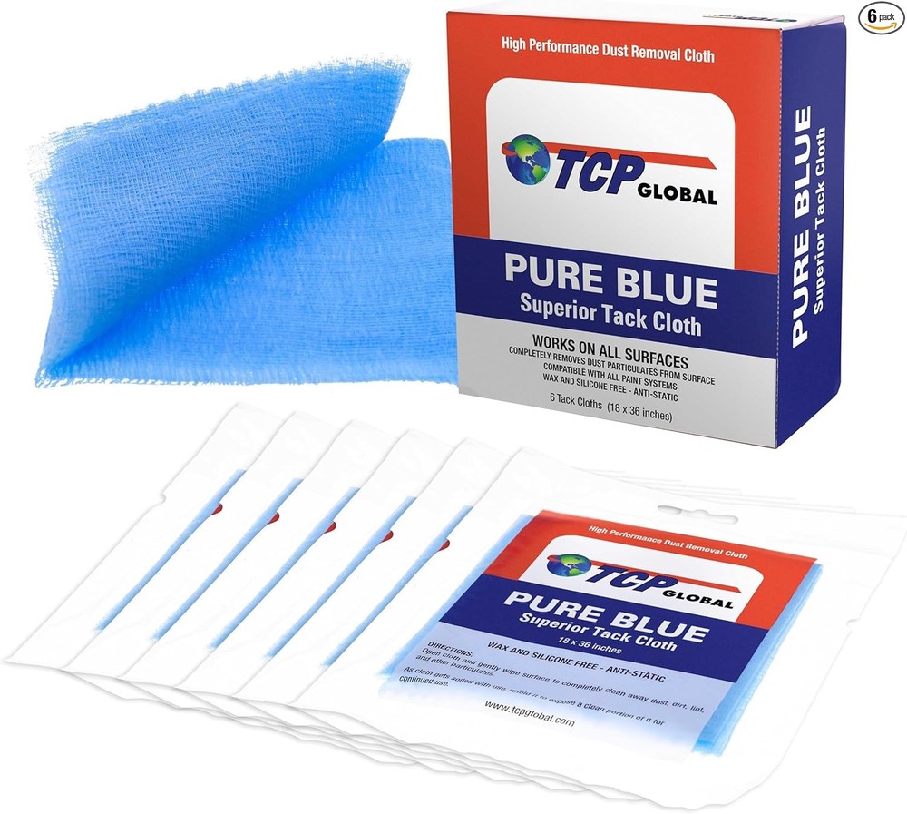 Pure Blue Superior Tack Cloths – Tack Rags (Box of 6) Item Package Quantity: 6