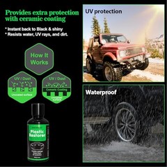Plastic Restorer, Highly Concentrated Ceramic Coating for Cars, Back to 30ml