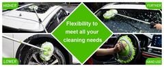 62″ Car Wash Brush Kit Mitt Mop Sponge with Long Handle Chenille Microfiber Car