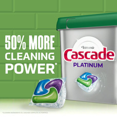 Cascade Platinum Dishwasher Pods, Dishwasher Detergent Soap Tabs, Fresh 71 Count