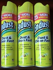 LOT OF THREE Endust Multi-Surface Dusting Spray Aerosol, Lemon Zest, 12.5oz ea
