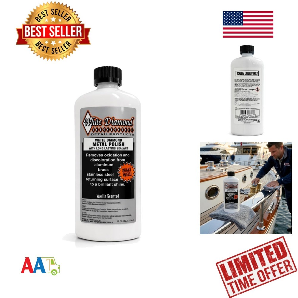 Metal Polish with Long Lasting Sealant, 12 fl oz is a Cleaner, Polisher and p…