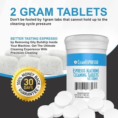 CleanEspresso – Designed For Breville Cleaning Kit – 40 Cleaning Tablets and