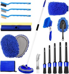 62” Car Wash Brush Kit – Mitt, Mop, Sponge & Long Handle, Scratch-Free Chenille