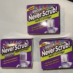 Kaboom Never Scrub Refill DISCONTINUED 2005 Drop In 1.65 oz NEW LOT OF 3