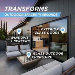 Outdoor Window & Screen Concentrated Cleaner for Glass, Patio Doors, Fiberglass,
