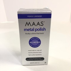 Maas Metal Polish 2 oz Tube French Lavender All Metals Multi-Surface Open Box