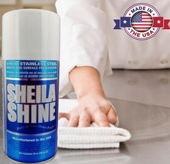 Sheila Shine Stainless Steel Cleaner 10 oz Lot of 2 & Polish w/ cloth Bundle