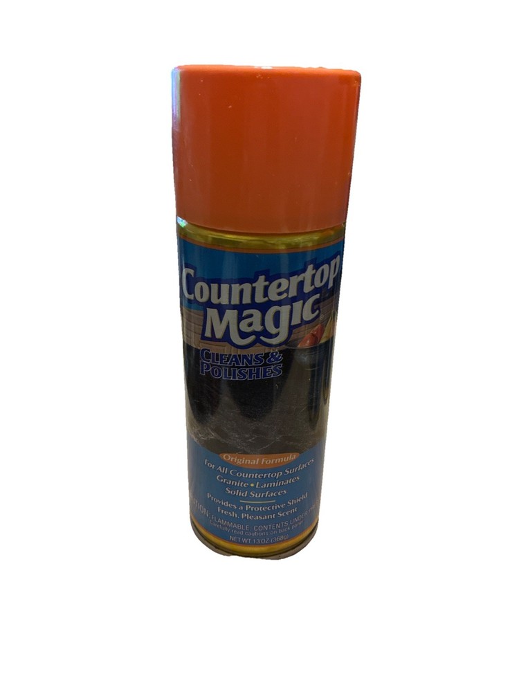 Countertop Magic Aerosol Spray Cleans Polishes 13 oz…New O/S