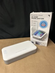 Sharper Image UV-Zone Phone Sanitizer Disinfect Essential Items Sanitizer