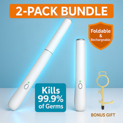 2 PACK – Rechargeable Sanitizing Wand Portable Disinfecting Lamp w/BONUS GIFT