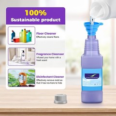 Reusable Bottle for Swiffer Wet Jet Mop, 1250ml / 44 FL OZ Large Capacity Cle…