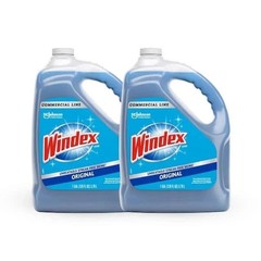 2 Pack – Windex 128 oz. Commercial Original Glass Cleaner Refill- Fast Shipping
