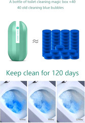 4 Pack DDOXOO Automatic Toilet Cleaning Magic Bottle Box (8.82 fl oz X 4)