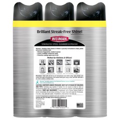 Weiman Stainless Steel Cleaner & Polish (17 Ounce, 3 Count)