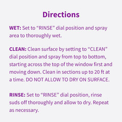 High Performance Outdoor Window Spray and Rinse Cleaner with Hose End Adapter In