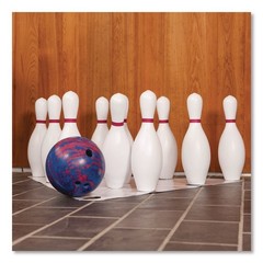 Champion Sports BP10 Plastic Bowling Pin Set – White (10/Set) New