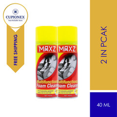 400ml Multi-Purpose Foam Cleaner Spray Car Seat & Interior Deep Cleaning 2-Pack
