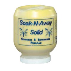 Uni-Kem Chemicals Soak-N-Away Dish Wash Detergent Yellow 9 lb. Solid | 4/Case