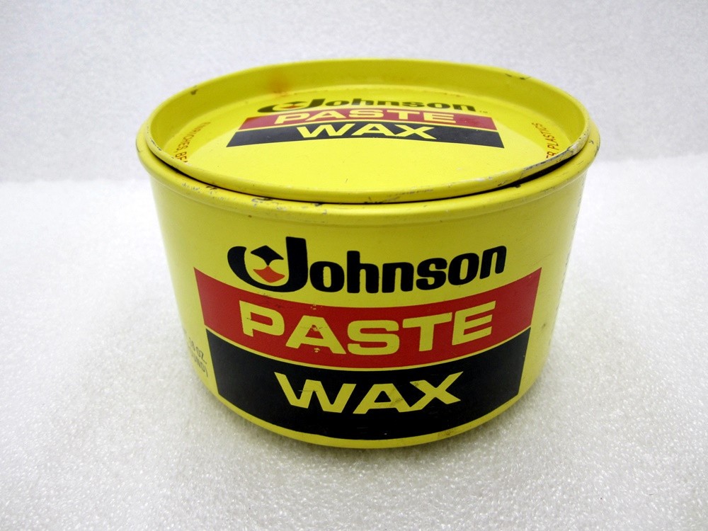 Original Vintage SC Johnson 16oz Paste Wax Polish Partial Can