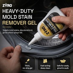 Mold Stain Remover Gel | Heavy Duty Mildew Stain Remover | Tile Grout Cleaner…
