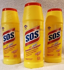Lot Of 3 SOS Cleanser Powder w/ Power of Clorox Bleach Original Scent