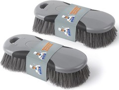 Multi Purpose Heavy Duty Scrub Brush – Pack of 2 | Strong bristles with