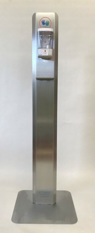 Stainless Steel Portable Hands Free Sanitizer Dispenser Stand