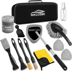 Windshield Cleaner Tool, 14Pcs Car Cleaning Kit – Car Interior Detailing Kit wit