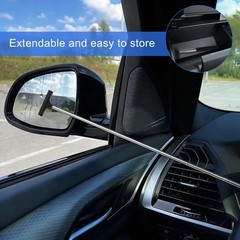 Windshield Cleaning Tool Kit Car Window Glass Wiper Cleaner Brush Pad + Squeegee