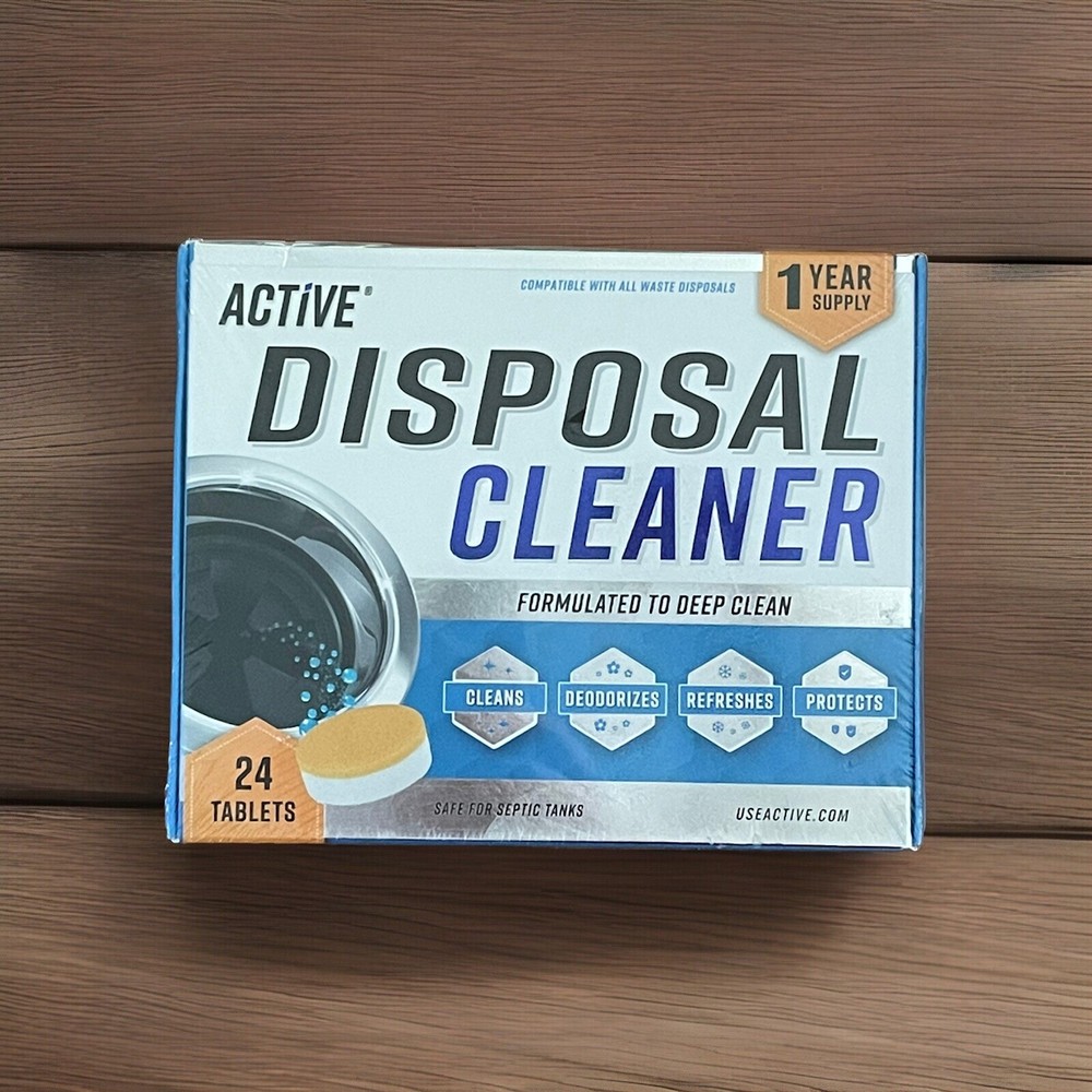 Active DISPOSAL Cleaner & Deodorizer 24 Tablets ~NEW~