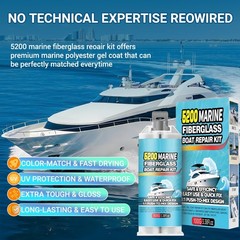 5200 Marine Fiberglass Repair Kit, Marine Gel Coating Repair Kit, Epoxy Resin…