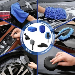 34Pcs Car Detailing Kit, Car Detailing Brush Set, Car Wash Cleaning Ki