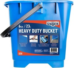 Portable 6 Gallon Mop Bucket 5-Pack with 2 Pour Spouts and Ergonomic Handle