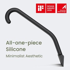 JustHang Shower Squeegee for Glass Doors, AllOnePiece AwardWinning Silicone S…