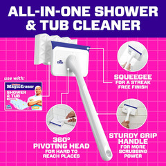 Magic Eraser Shower & Tub Scrubber, Bathroom Cleaner, All in One Bathroom Cleane