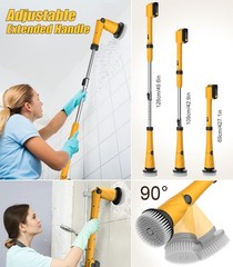 Qimedo Electric Spin Scrubber Extra Large Brush Q3,6000 mAh Best Battery