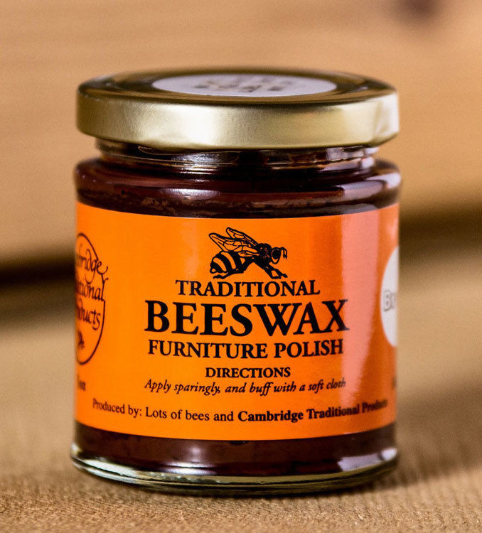 Cambridge Traditional Beeswax Wooden Furniture Polish Paste Brown Dark 142g