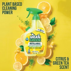 Refillable Ultra Powered Multi-Purpose Cleaner Concentrate, Citrus & Green Te…