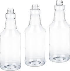 Pro Grade, BPA-Free 32oz Spray Bottle 3 Pack – Bottles ONLY. Spray Heads NOT Inc