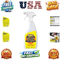 Professional-Grade Mildew & Mold Stain Remover + Cleaner – Instant Contact St…