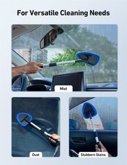 AstroAI 21″ ExtraLong Windshield Cleaner Tool & Car Interior Detailing Kit