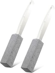 2 Pack Toilet Cleaner Hard Water Build up Remover with Ergonomic Handle, Pumice