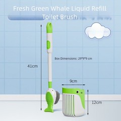 Toilet Brush with No Dead Angle Cleaning Bristles and Reliable Suction Cup Base