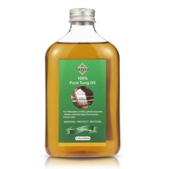 Small Woodworking Tung Oil, 11.8oz Pure Tung Oil for Wood Craft,Perfect for J…
