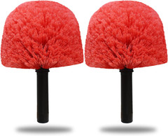 2 Pack Twist-On Cobweb Duster Head Brush – Indoor & Outdoor Spider Web Cleaning