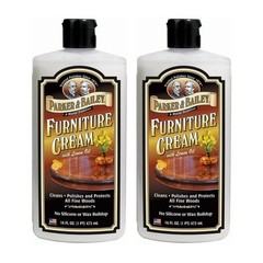 Parker & Bailey Furniture Cream Wood Cleaner Polish Lemon Oil 16oz 2 Pack