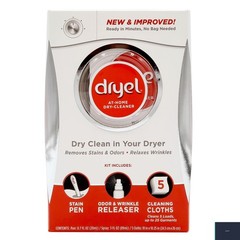 At-Home Dry Cleaning Kit 5 Loads Gentle Dry-Clean-Only Fabric Care