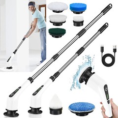 Electric Spin Scrubber Cordless Cleaning Brush Adjustable Home Car Cleaning Mop