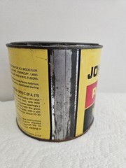 Vintage SC Johnson’s Paste Wax Discontinued Formula 32 oz Size Half Full Dented